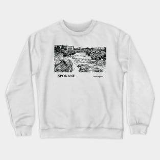 Spokane - Washington Crewneck Sweatshirt